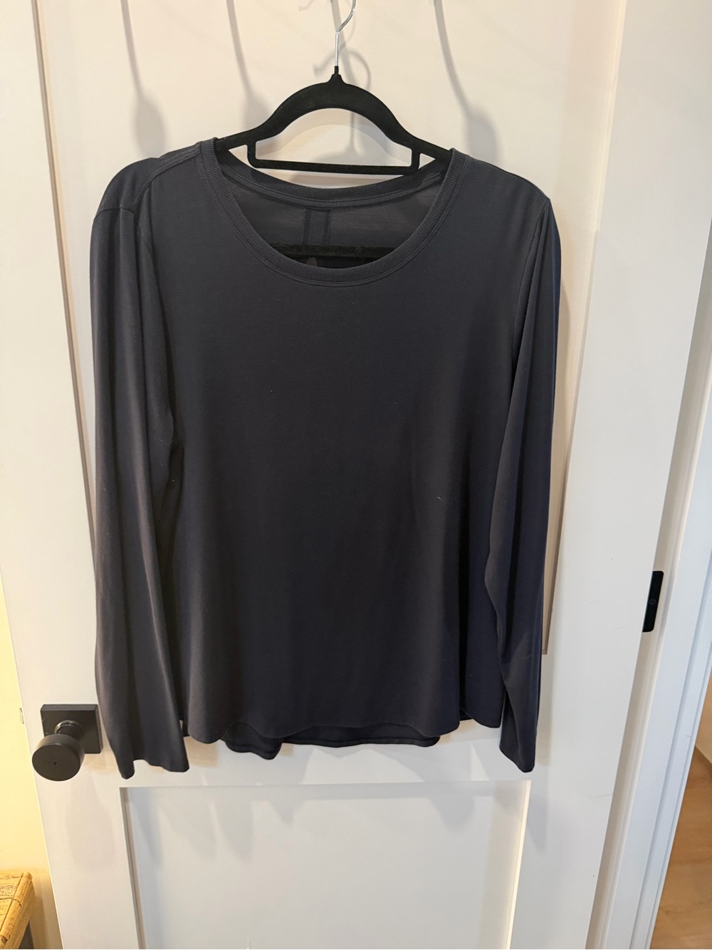Athleta Long-Sleeve Crew Top - Navy Blue
